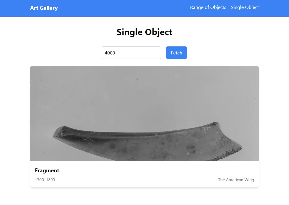 Single object